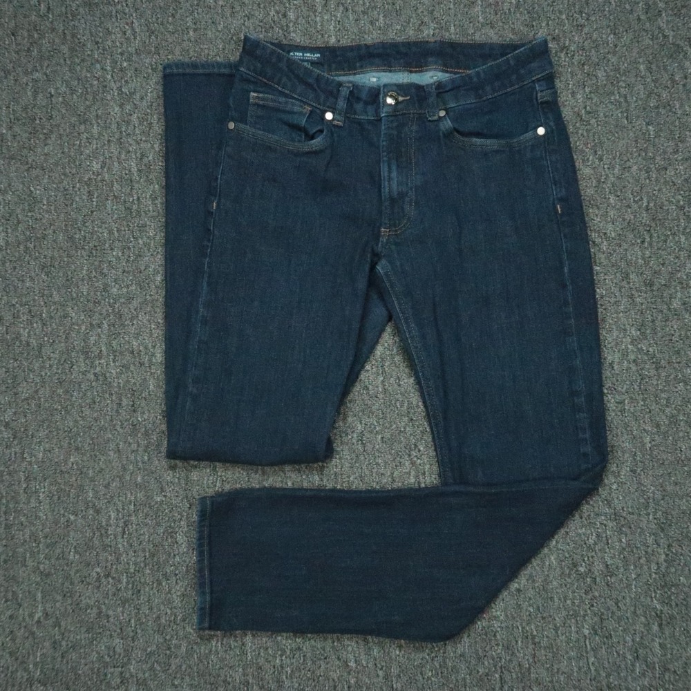 Peter Millar Jeans Mens 30x32 Blue Vintage Washed 5 Pocket Crown Denim‎